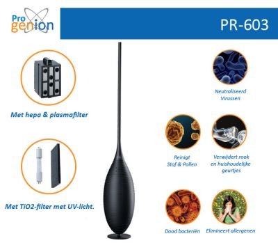 PR-603 Luchtreiniger ionisator filtert tot 50m�
