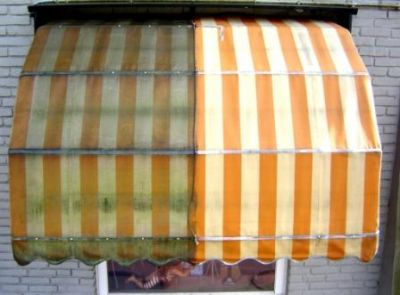Schoonmaken markiezen zonwering zonneluifel Reinigen KAN WEL