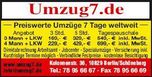 www.Umzug7.de Schöneberg Nach Tempelhof Steglitz Kreuzberg 