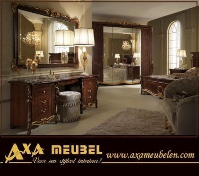 italiaanse hoogglans donatello noten slaapkamer AXA Meubelen