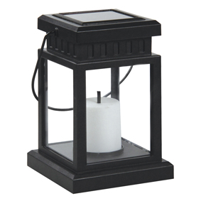 Solar led tuinlantaarn met kaars
