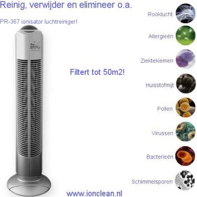 Towerdesign ionisator luchtreiniger PR-367 filtert 50m2!