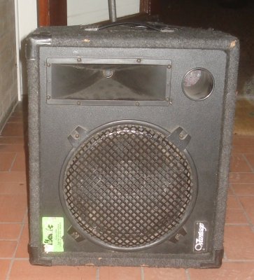 3 floormonitors + Peavey amplifier