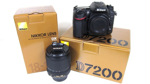 Nikon D7200 24MP DSLR Camera (w/ 18-200mm VR II) Lens Kit