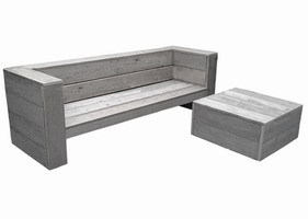 Steigerhout lounge hocker 59,99