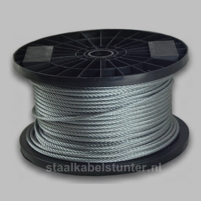 Staalkabel 2mm rvs op rol 100 meter