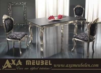 Italiaans barok eethoek eettafel stoelen AXA meubelen breda
