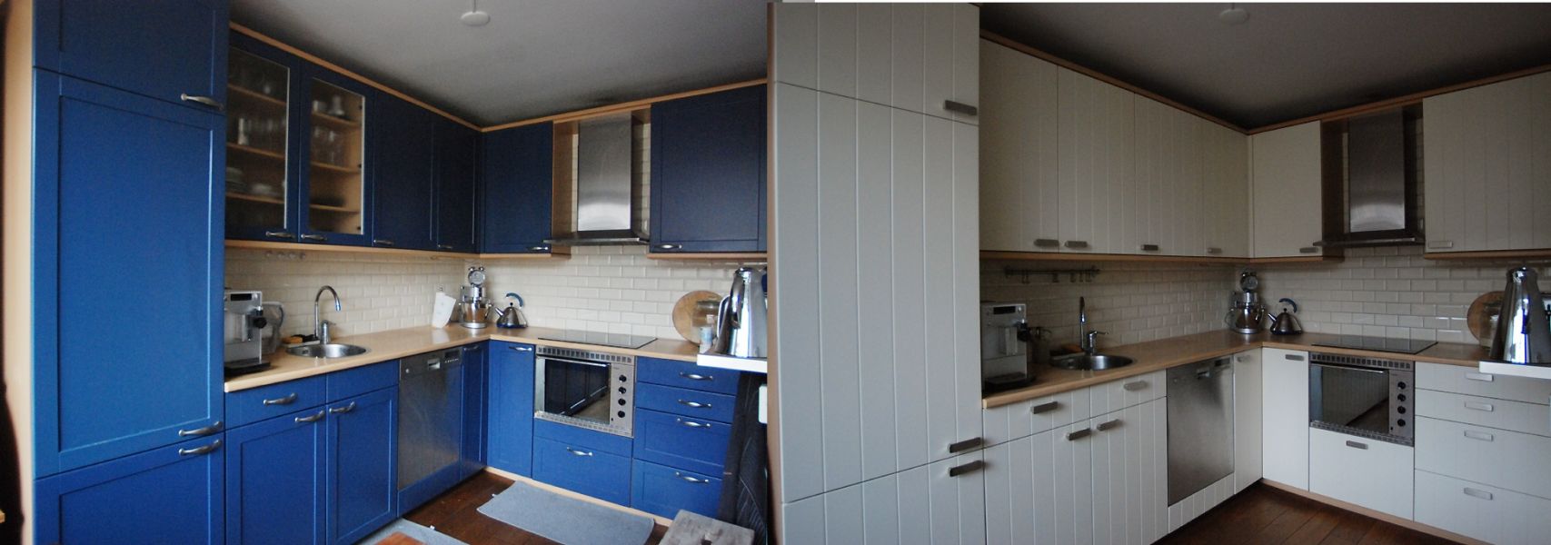 Keukenrenovatie en keukendeurtjes vervangen- keukenblad vernieuwen