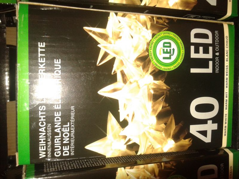 NIEUW LED Kerstverlichting 40 ster lampjes bi/bu warm wit  