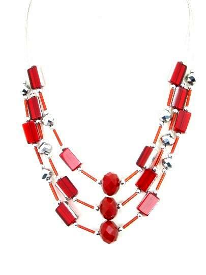 Moederdag TIP: Rode glaskralen halsketting.