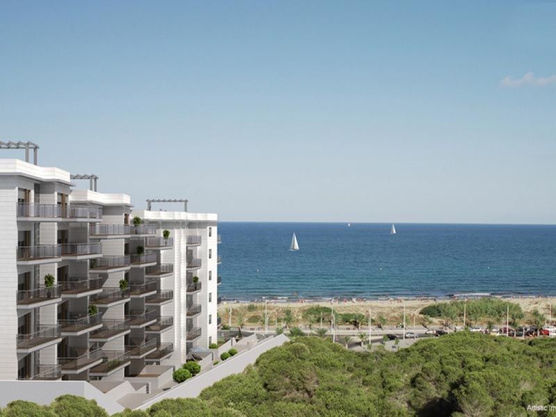Moderne appartementen direct aan zee te koop in Elche Costa Blanca